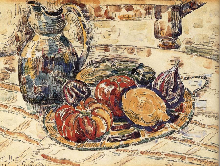 Paul Signac The still life having fruit